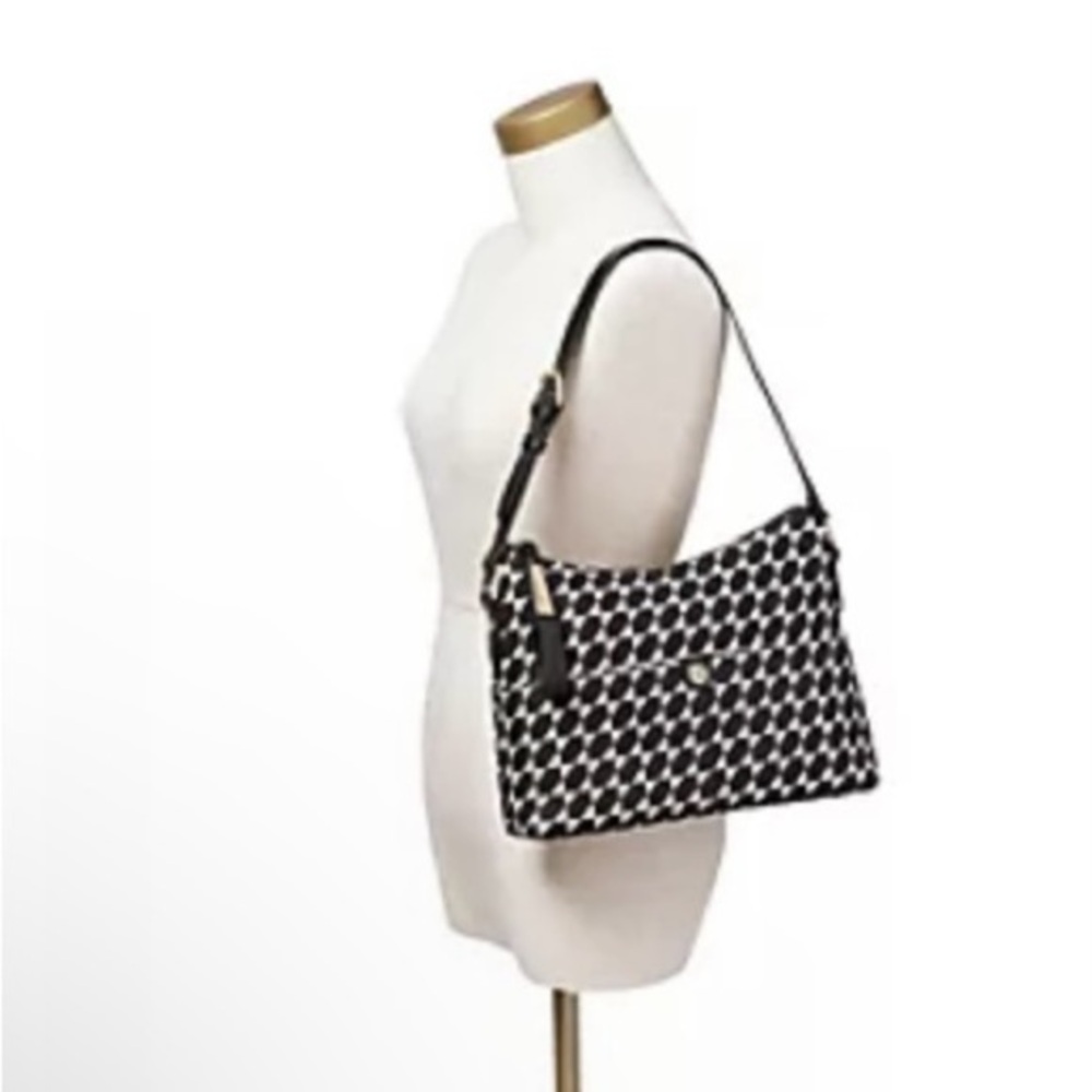 Spartina 449 Rhett Dixie Hobo Bag Black & White NWT